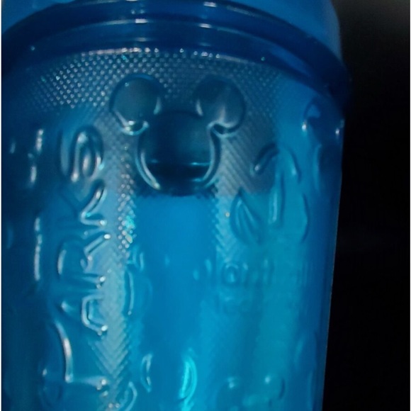 Disney Parks Mickey Minnie Tumbler Cup Disneyland Teal Goofy Pluto Castle NEW - Picture 4 of 5